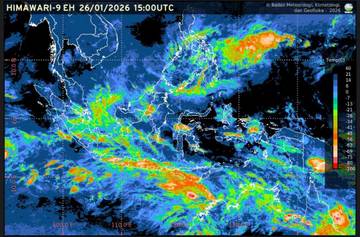 Prakiraan Cuaca Ibu Kota Provinsi se-Indonesia 27 Januari