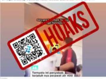 Hoaks Video Penyebab Jatuhnya Pesawat ATR 42-500