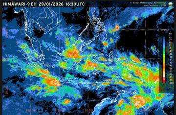 Prakiraan Cuaca Ibu Kota Provinsi se-Indonesia  30 Januari