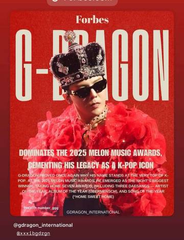 Nama G-Dragon Mendominasi Diajang Penghargaaan Musik MMA 2025 