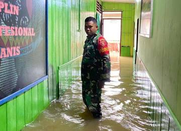 Luapan Sungai Wahau Rendam Sejumlah Desa Muara Ancalong
