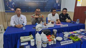 Polsek Samarinda Seberang Bongkar Produksi Narkotika Rumahan