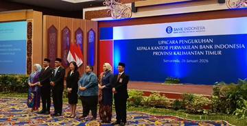 Pengukuhan Kepala BI Kaltim, Mandau Diperkuat dengan AI Inflasi