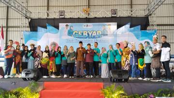 Meriah, Ribuan Peserta Padati Puncak Acara HKN Sampang