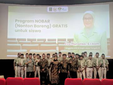 Nobar Film Tegar, Eva Monalisa Tanamkan Semangat Pelajar