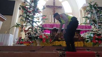 Jelang Misa Natal, Polres Batang Sterilisasi Gereja