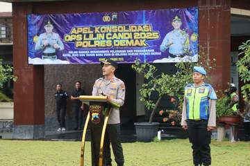 Polres Demak Gelar Apel Konsolidasi Operasi Lilin Candi