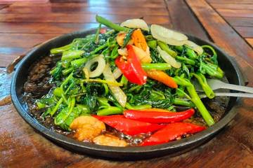 Resep Ca Kangkung Udang Nikmat