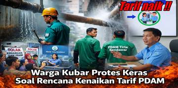Warga Kubar Protes Rencana Kenaikan Tarif PDAM