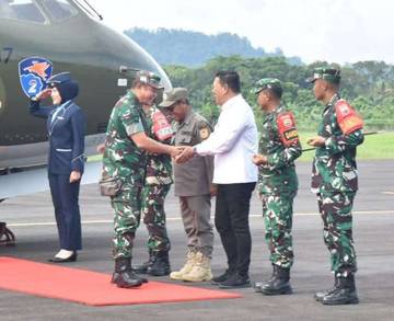 Pantas Sambut Kunker KASAD ke Wilayah Korem 023/KS