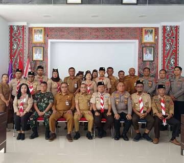 Bupati Humbahas Buka Muscab Gerakan Pramuka Tahun 2026