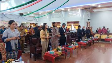 Pemkab Humbahas Hadiri Syukuran Tahun Baru HKBP Sigompul