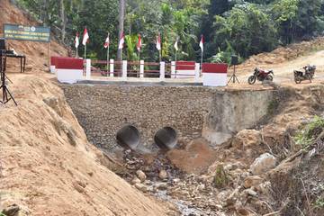 Jembatan Armco Tukka Rampung untuk Pemulihan Pascabencana Tapteng