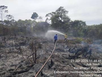 Kolaborasi lintas sektor padamkan tiga titik kebakaran Humbahas