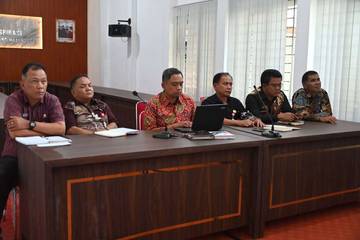 Bupati Humbahas Ikuti Zoom Bersama Perwakilan Ombudsman RI 