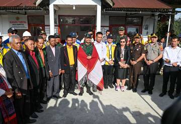 Bupati Humbahas dan Forkopimda Sambut Kunker Kasum TNI