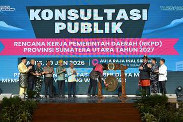 Bupati Humbahas Hadiri Forum Konsultasi Publik RKPD 2027