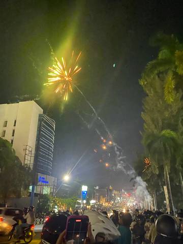 Malam Pergantian Tahun di Taman Merdeka Pangkalpinang
