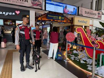 KAI Daop 8 Surabaya Perkuat Pengamanan Nataru Dengan K9