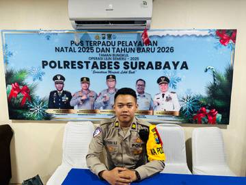 Polisi Siagakan Pengamanan Tahun Baru di Taman Bungkul