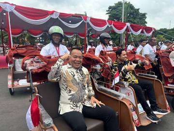 Cak Yebe Apresiasi Bantuan Becak Listrik Presiden