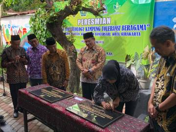 Perkuat Kerukunan, Warga Ketelan Bangun Taman Toleransi Beragama