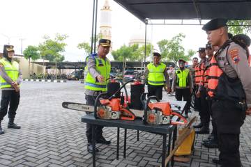 Pasca Gempa, Kapolres Sukoharjo Pimpin Apel Kesiapsiagaan Bencana