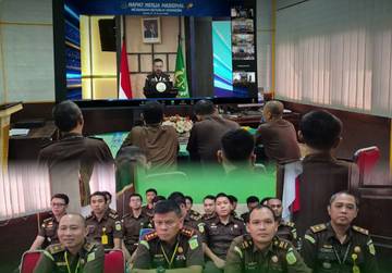 Kejari Talaud Ikuti Penutupan Rakernas 2026 Via Daring