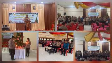 ​Polres Talaud Gelar Perayaan dan Syukuran Nataru