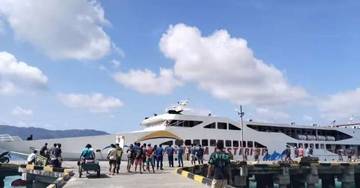 Polisi Awasi Bongkar Muat Kapal KM Cantika