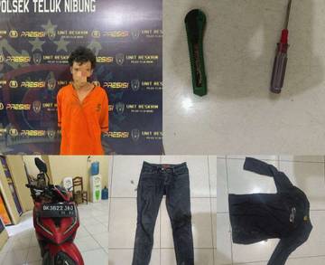 Polsek Teluk Nibung Tangkap Pencuri Sepeda Motor