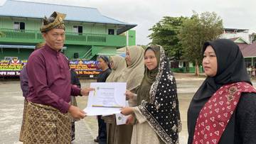 Jajaran Kanwil Kemenag Kepri Melaksanakan Upacara HGN 2025