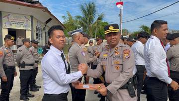 21 Personil Polres Malra Terima Penghargaan Hari Ini