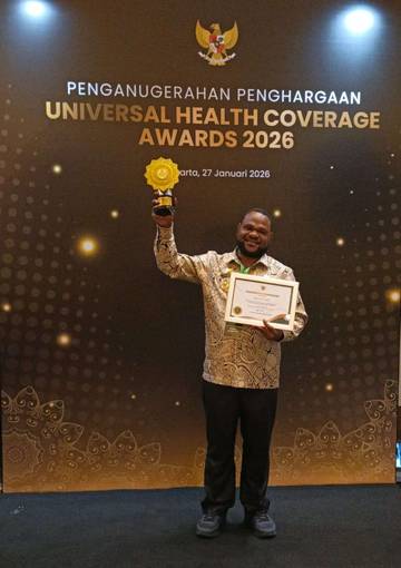 Pemkab Lanny-Jaya Raih Penghargaan UHC dari BPJS Kesehatan