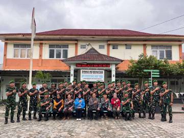 Puskesmas Way Tuba Bekali Kesehatan Anggota Yonif 892