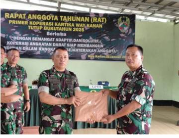 Kodim Way Kanan Perkuat Tata Kelola Koperasi