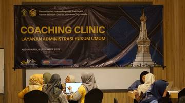 Ditjen AHU Gelar Pelatihan Layanan Administrasi Hukum Umum di Yogyakarta